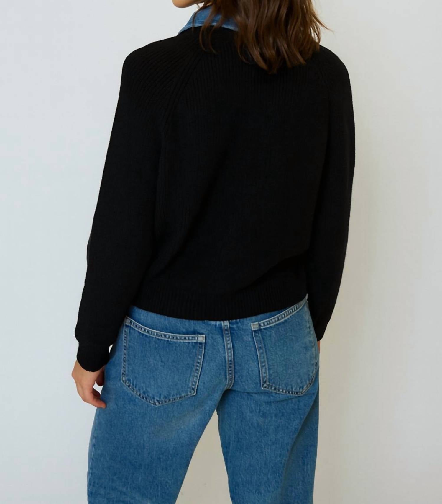 Central Park West - Dash Denim Collar Pullover