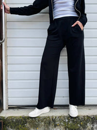 Mila Los Angeles - Elastic Knit Trousers w/Pockets