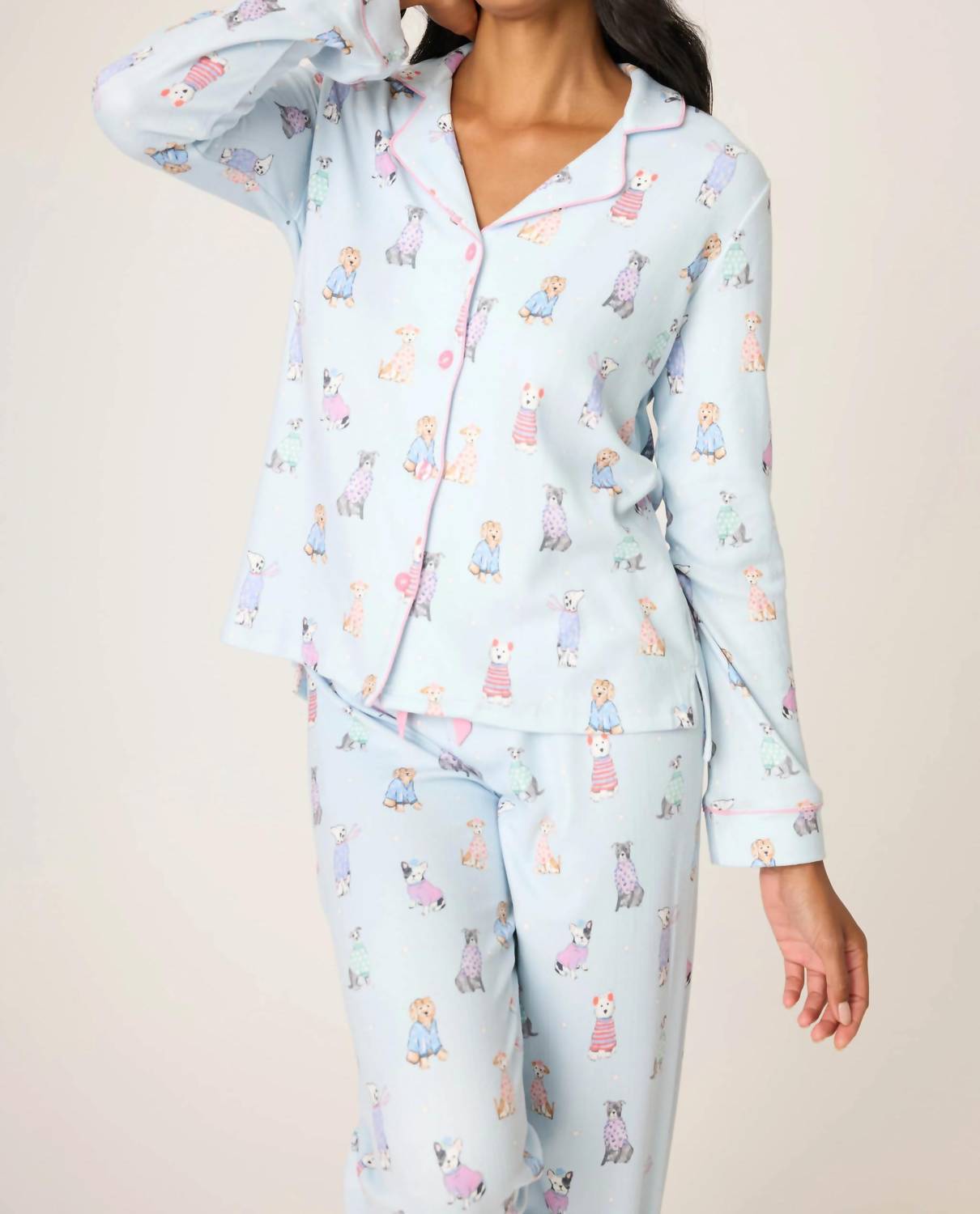Pj Salvage - Women's Dog Gone Cold Brushed Pointelle Set