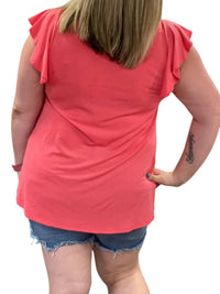 Honeyme - Ruffle Sleeve Top