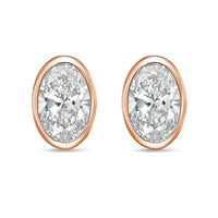 Diana M Jewels - Women's Oval Lab-grown Diamond Stud Earrings (7.00 Tcw) - Elegant