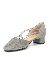 J. Renee Women's Charolet Strappy Dress Pump in dance glitter - women's heels - detail view