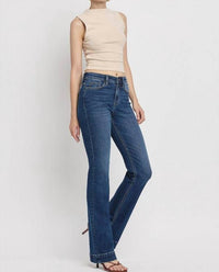 Vervet By Flying Monkey - Luna Trouser Hem Bootcut Jeans