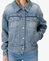 IRO Sophia Denim Jacket in blue vintage - women's jacket - view 4