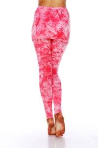 White Mark - Tie Dye Skirted Leggings