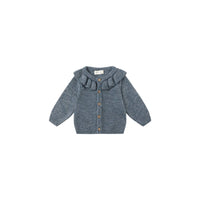 Quincy Mae - Girl's Ruffle Collar Cardigan