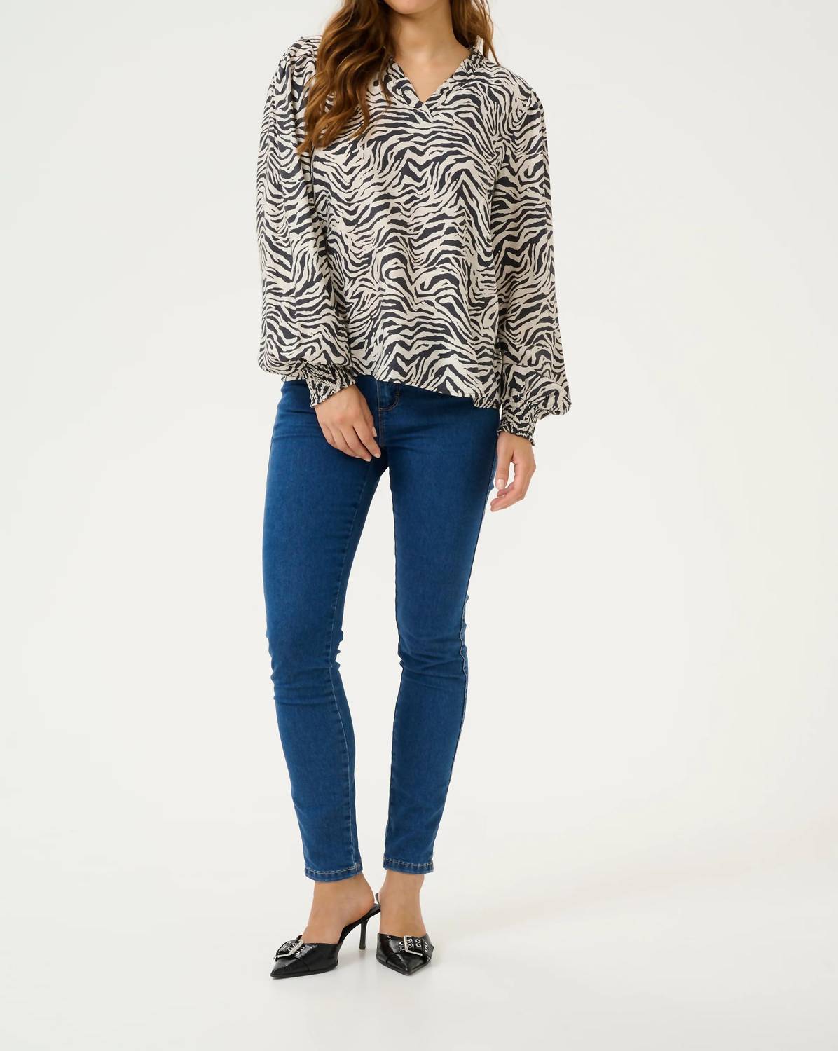 Kaffe - Kajodie V-neck Long Sleeve Blouse