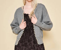 Dra Los Angeles - Luisa Grey Pearl Cardigan