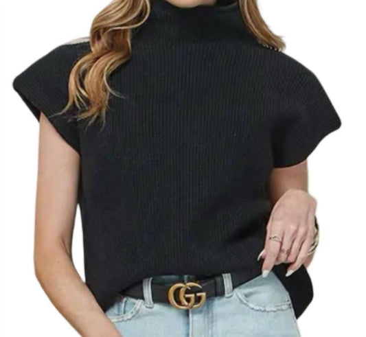 Cezele - Women's Short Sleeve Sweater Top