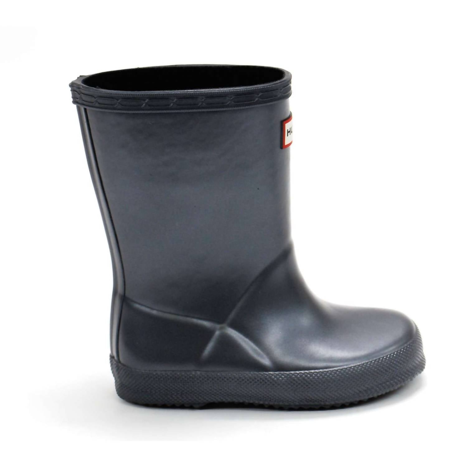 HUNTER Boys First Classic Original Nebula Rain Boots in black - kids' shoe - alternate view