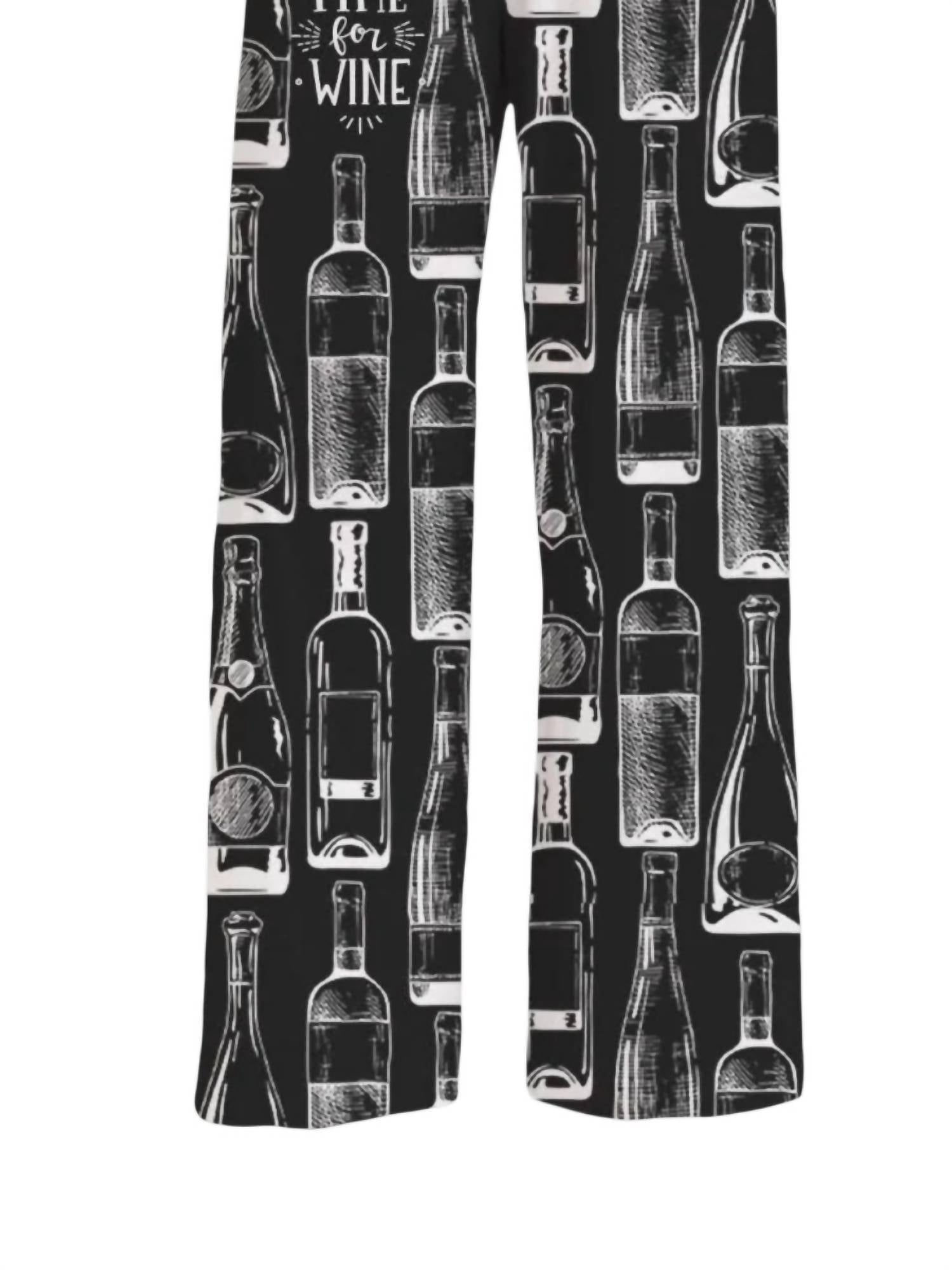 Brief Insanity - Time For Wine Pajama Lounge Pants