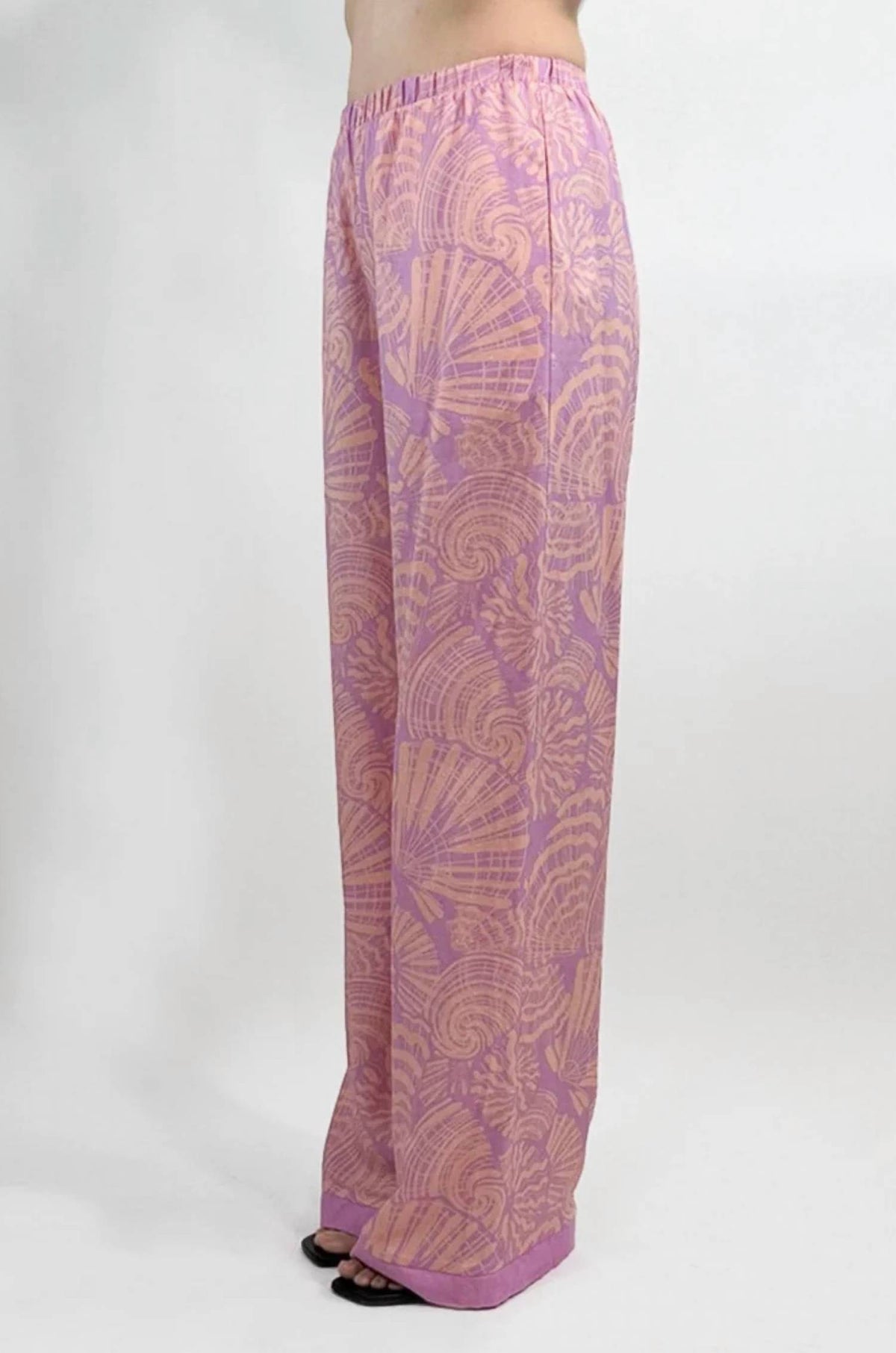 A.Ren - Coquille Print Wide Leg Pants
