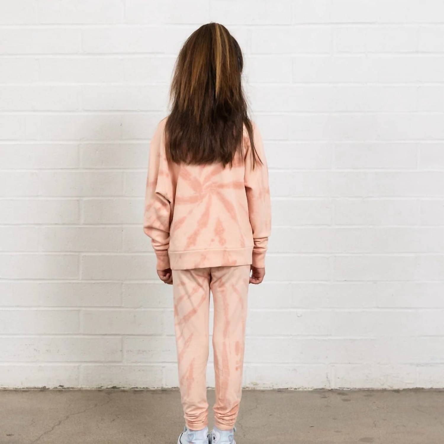 Tiny Whales - Girls Tie Dye Boxy Sweatshirt