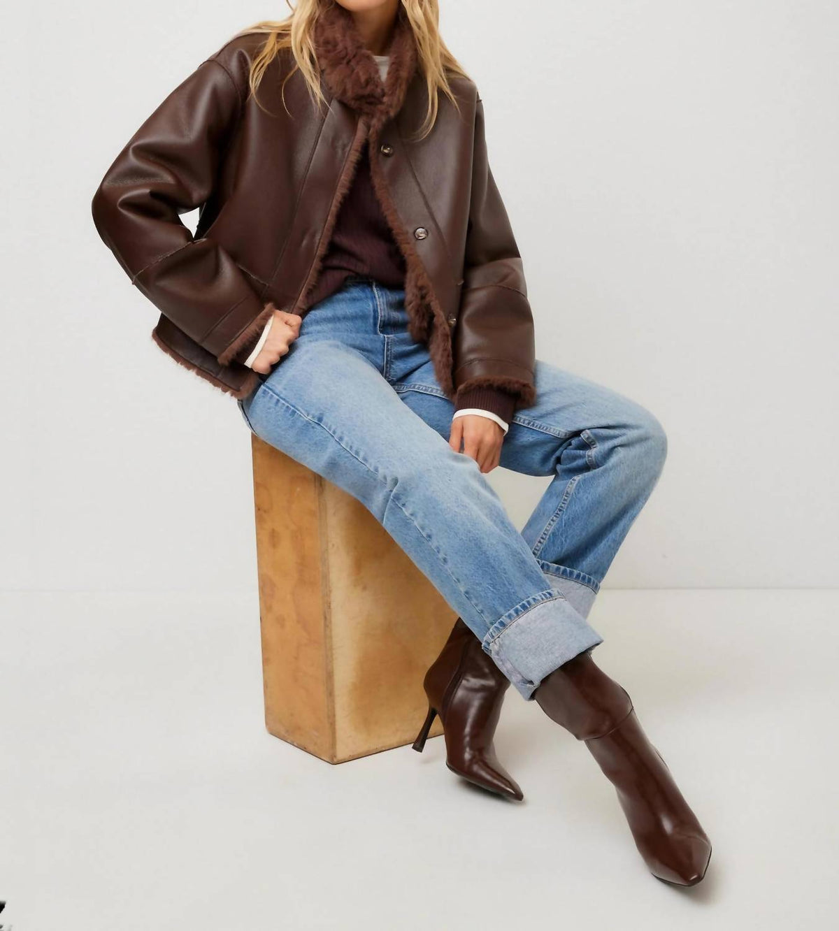 Fifteen Twenty - Mackenzie Reversible Faux Fur Coat
