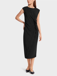 Marc Cain - Figure-hugging Dress With Ruffle Detail