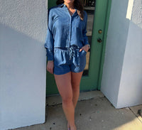Bobi - Cropped Button Front Top