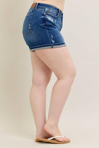Judy Blue - Cell Phone Pocket Mid Rise Dad Short