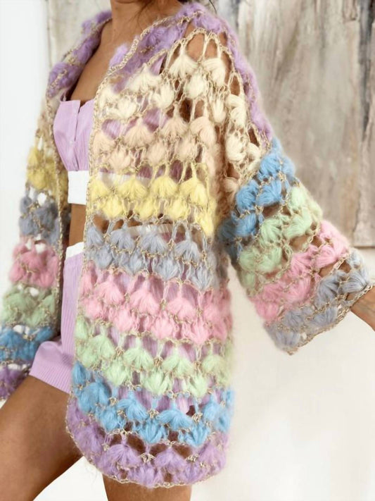 Maridruna - Emily Ombre Short Handknit Cardigan