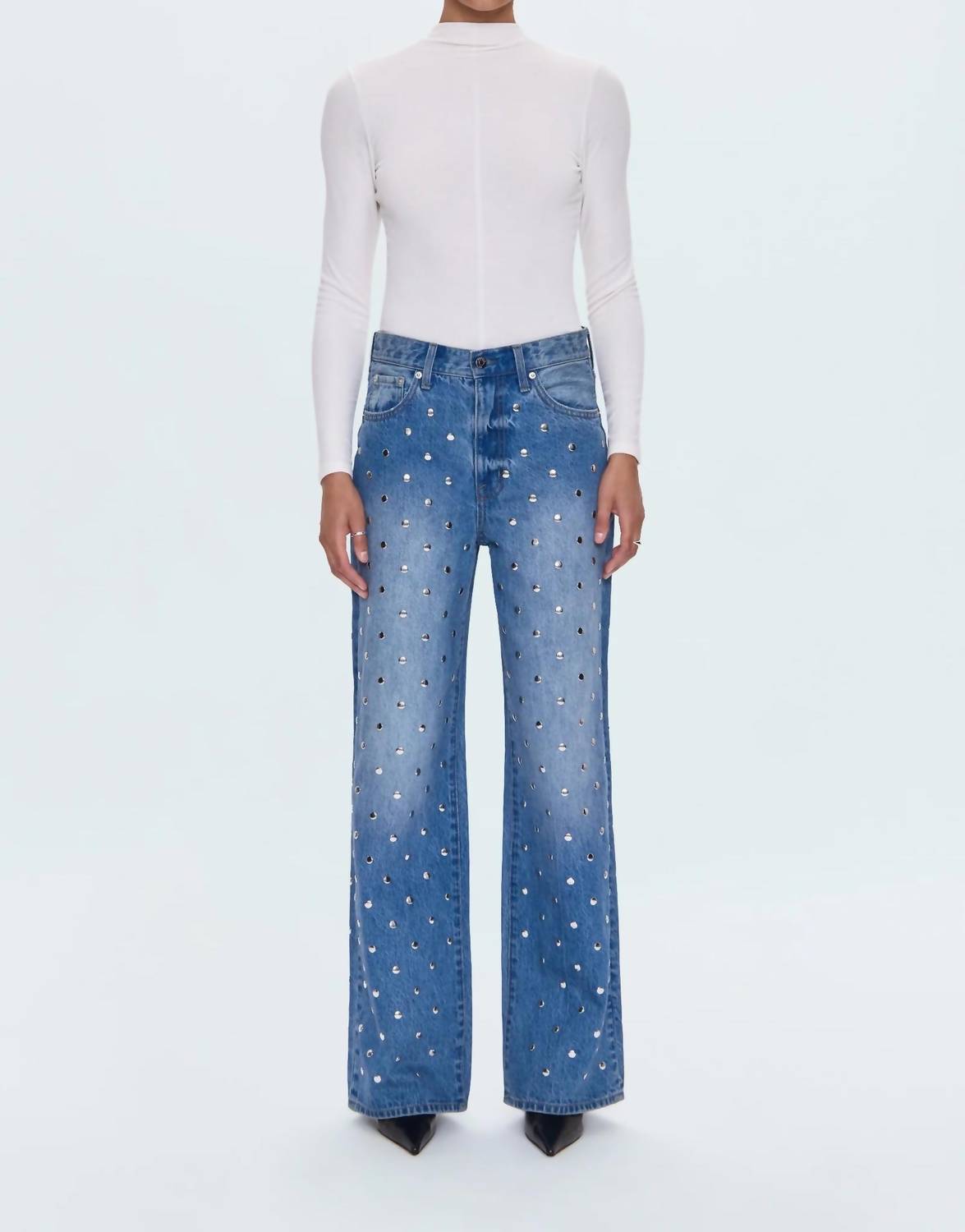 PISTOLA Hendrix Charmed Jeans in medium blue - women's jeans
