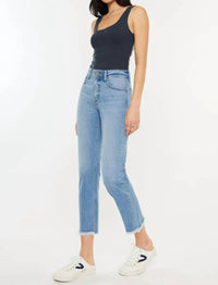 Kancan - Nancy High Rise Slim Straight Jeans