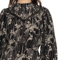 Sea - Sunniva Print Long Sleeve Dress