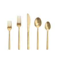 Fortessa - Arezzo Brushed Flatware – 20 Pieces Set