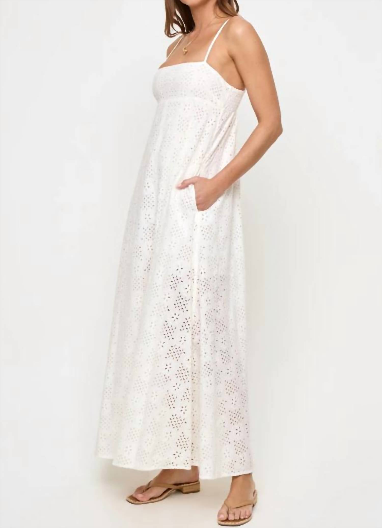 L*SPACE Raveena Maxi Dress in cream - women's dress - alternate view