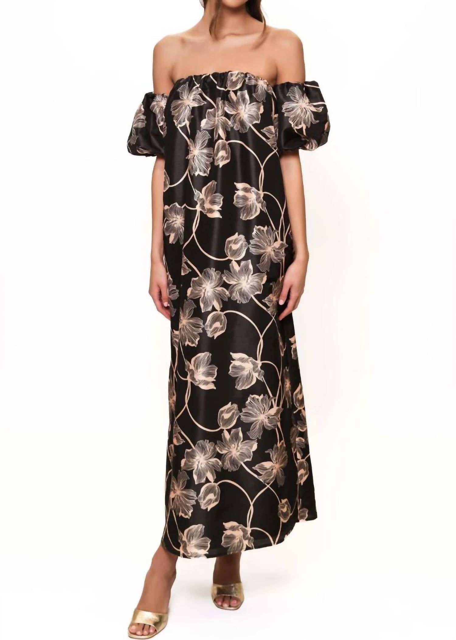 Hutch - Iris Off-the-shoulder Floral Maxi Dress