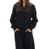 Reflex Easy Wear Fleece Half Zip Pullover in black - women's top - view 5