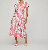 Fifteen Twenty - Kristine Tiered Front Slit Midi Dress