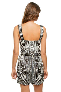 Farm Rio - Monochrome Elegance Romper
