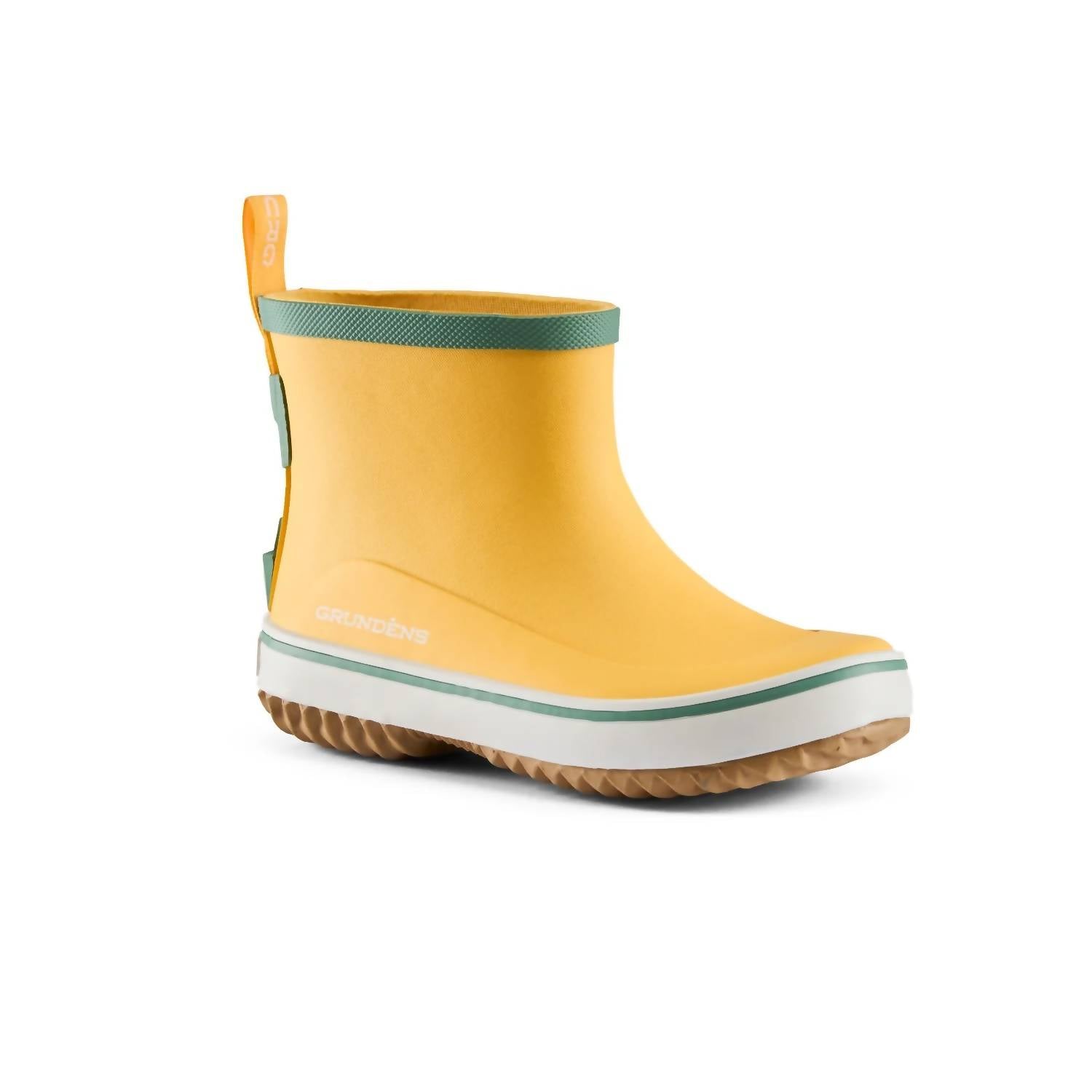 Grundens Kid's Guppy Rain Boots in pineapple - kids' shoe