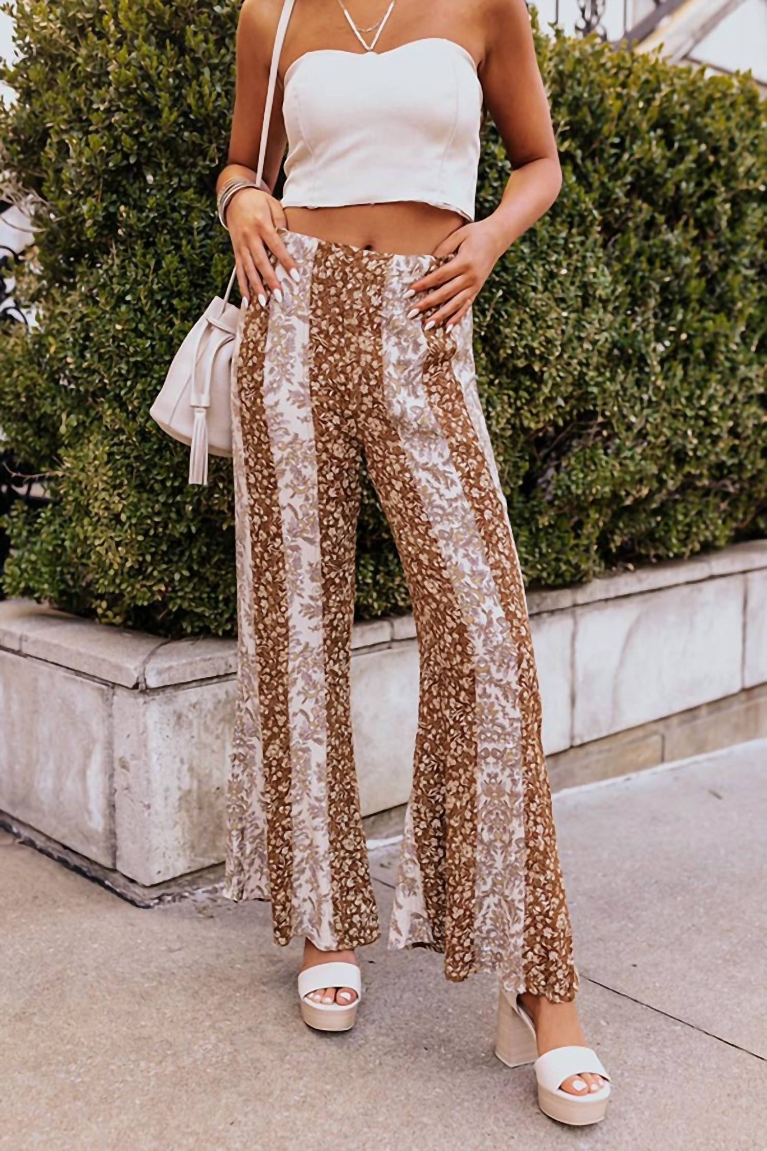 Promesa - Pine High Waist Flare Pants