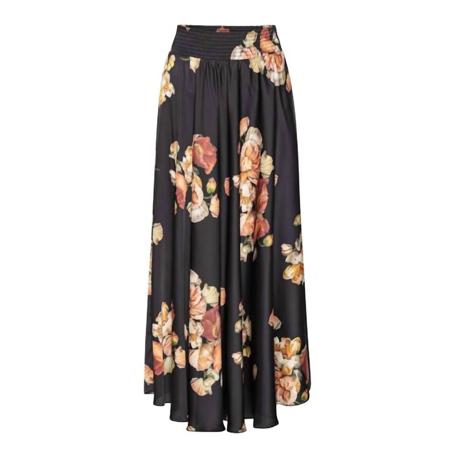Karmamia Savannah Skirt in maxi floral - women's skirt - detail view