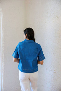 Thml - Denim Collared Top