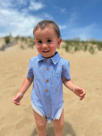 Me & Henry - Helford Woven Onesie