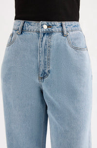 Nude Lucy Organic Relaxed Leg Jeans in 90s wash - women's jeans - view 7