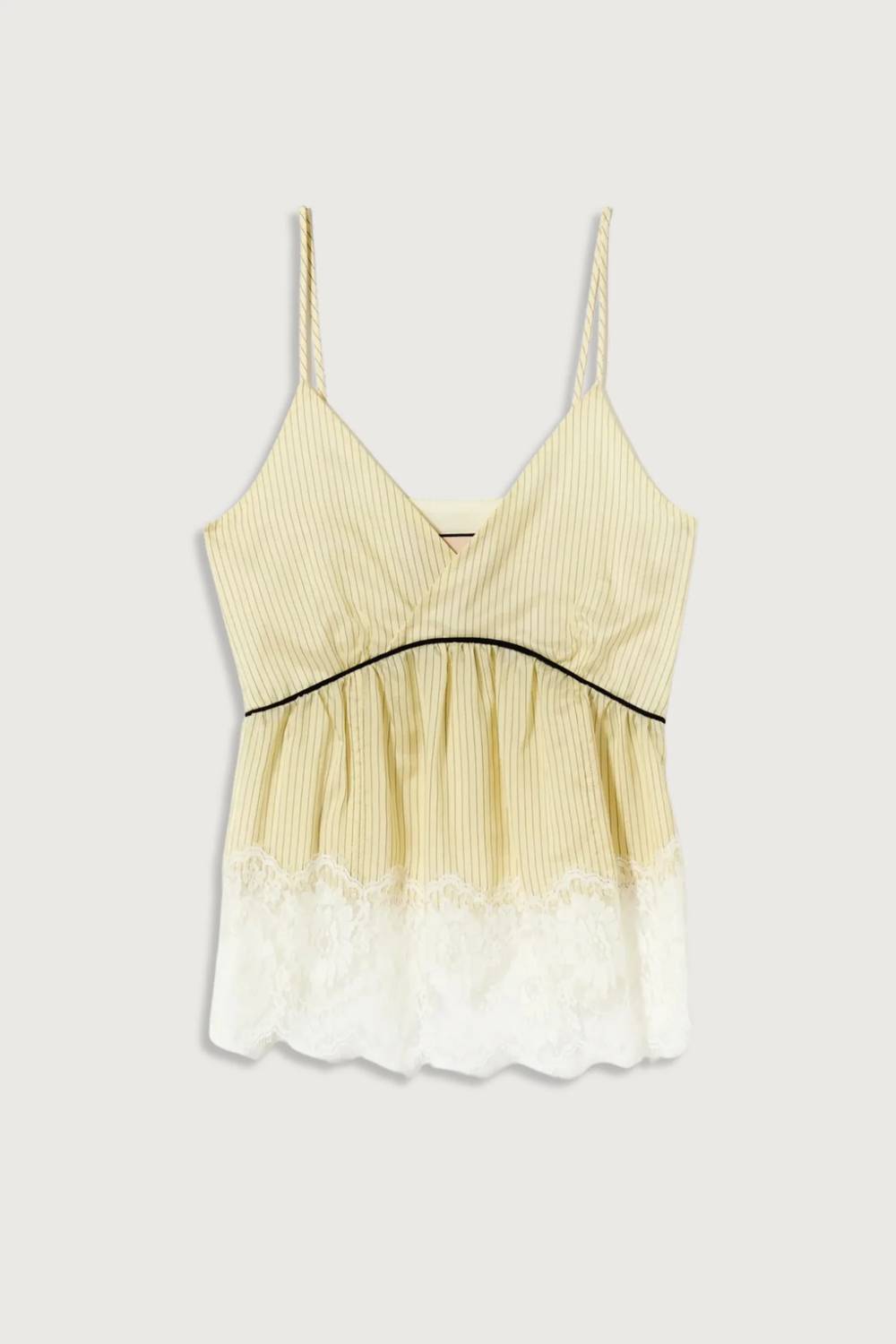 Plan C - Striped Cami With Lace