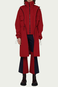 EDITH HOODED LAYERED SHELL PARKA
