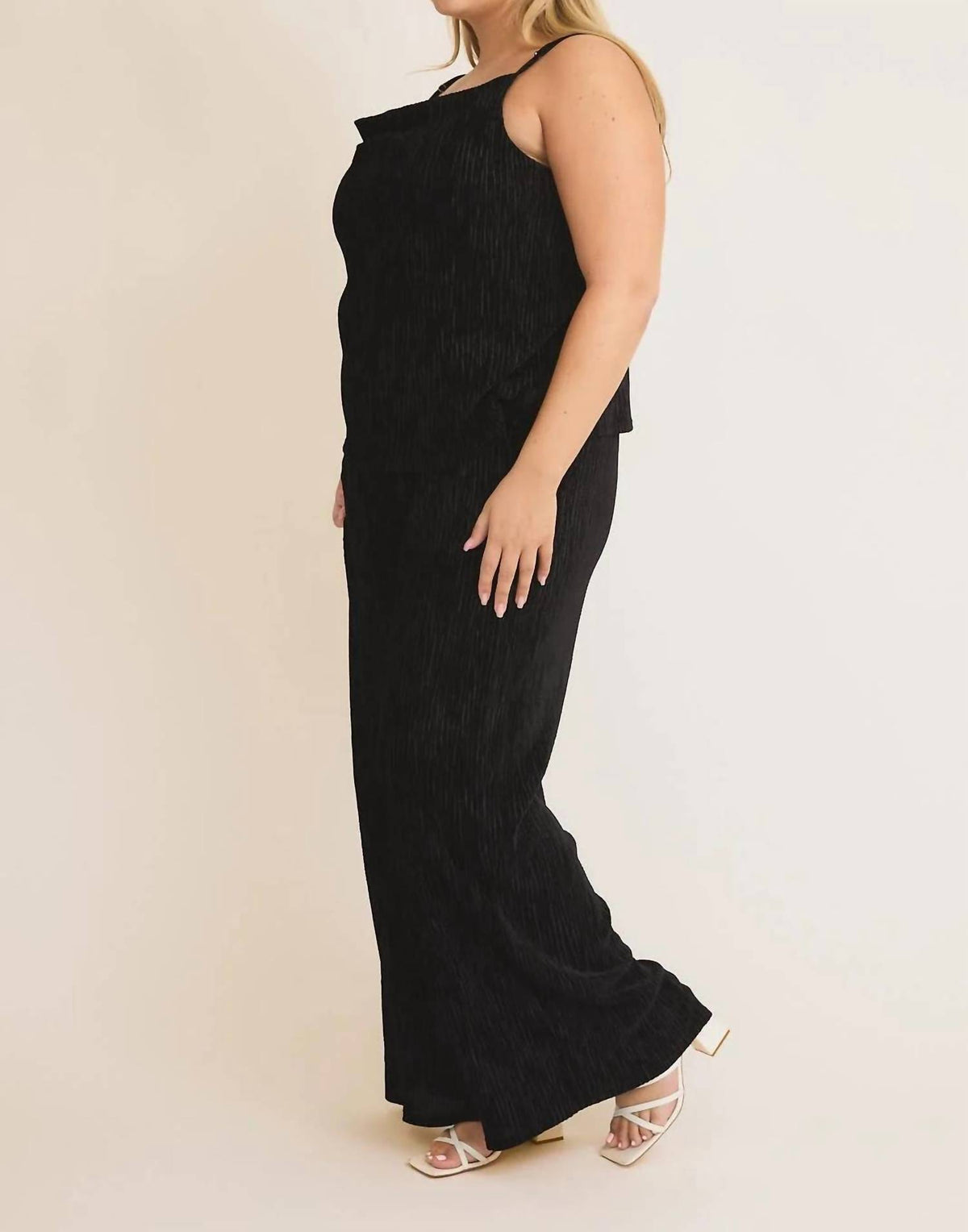 Gilli - Velvet Cowl Neck Pant Set