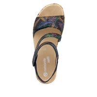 Remonte Women's Flat Sandals in black multi - women's sandal - view 4