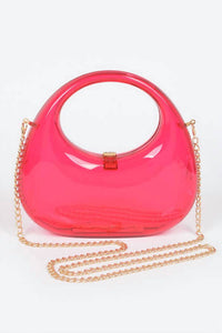 3Am By H&D Accessories - Women's Transparent Acrylic Clutch Bag