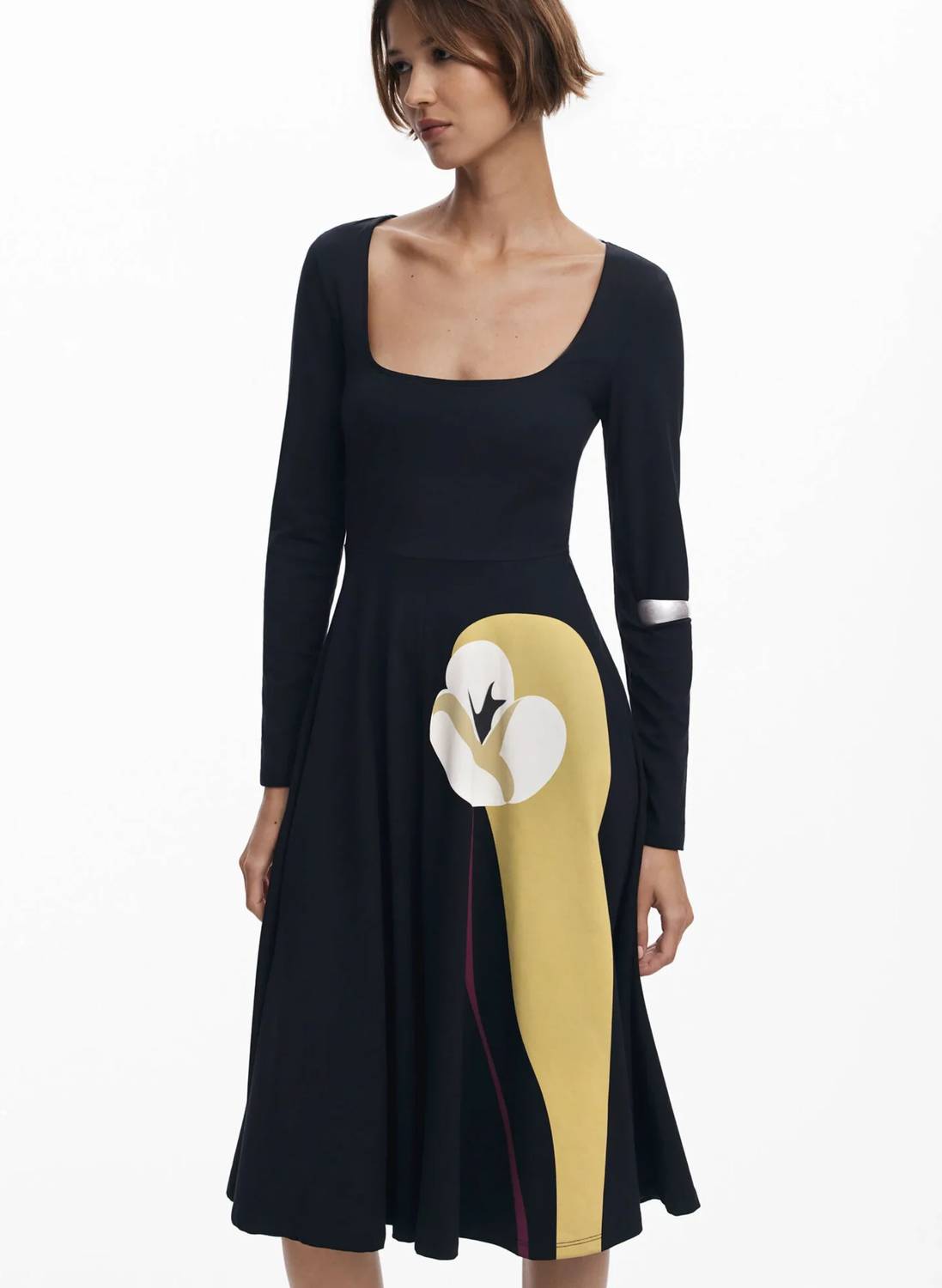 Desigual - Lirio Scoop-neck Midi Dress
