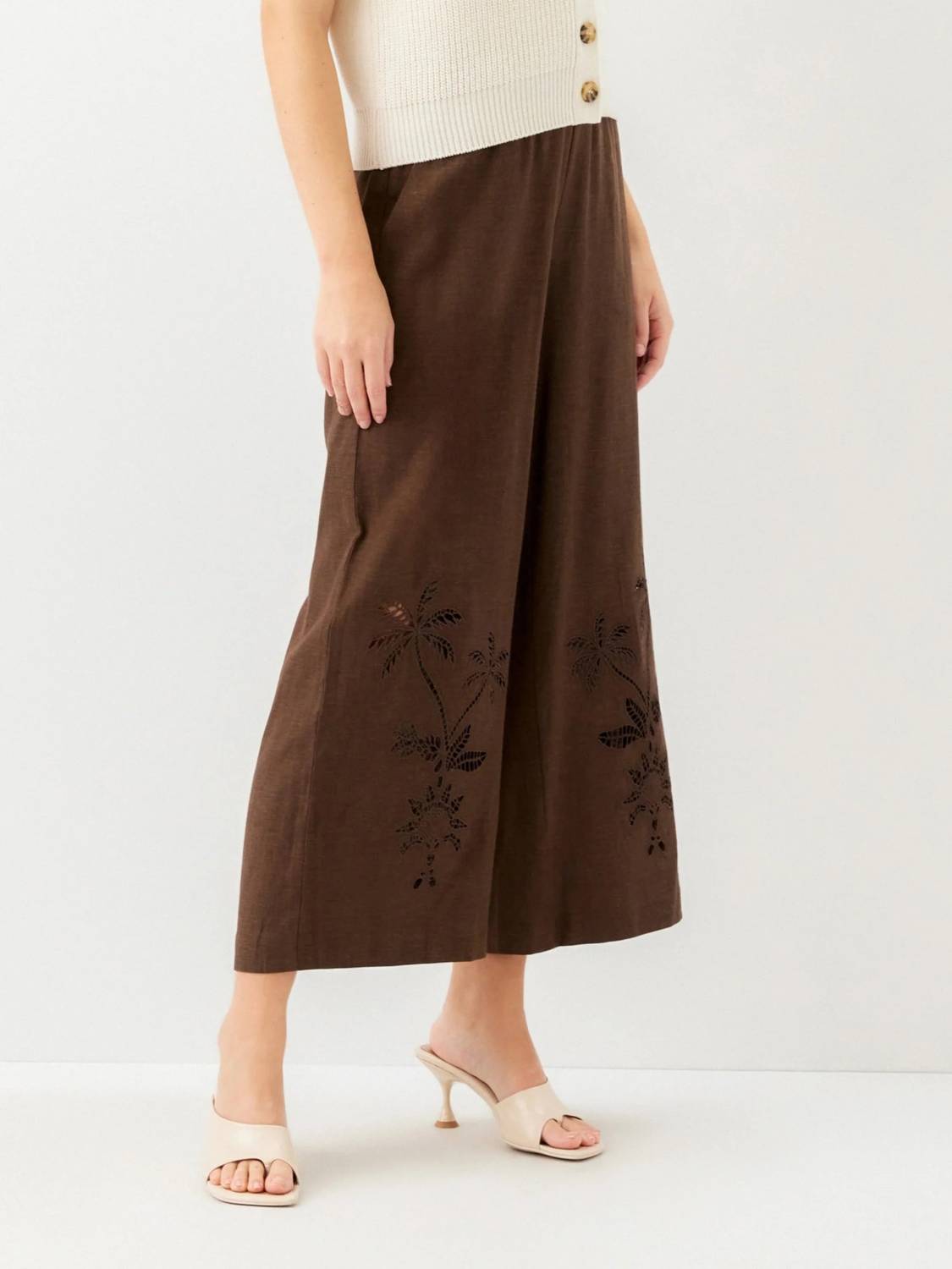 Fifteen Twenty - Women's Zora Embroidered Ankle Pants