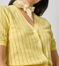 Lilla P - Short Sleeves V-neck Cardigan