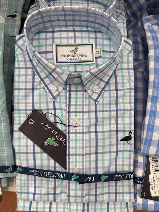 Properly Tied - Boy's Seasonal Short Sleeve Sportshirt