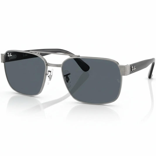 Ray Ban - Men's New Polished Gunmetal Frame Sunglasses