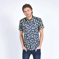 Eight X - Lemon Melody Print Short Sleeve Shirt