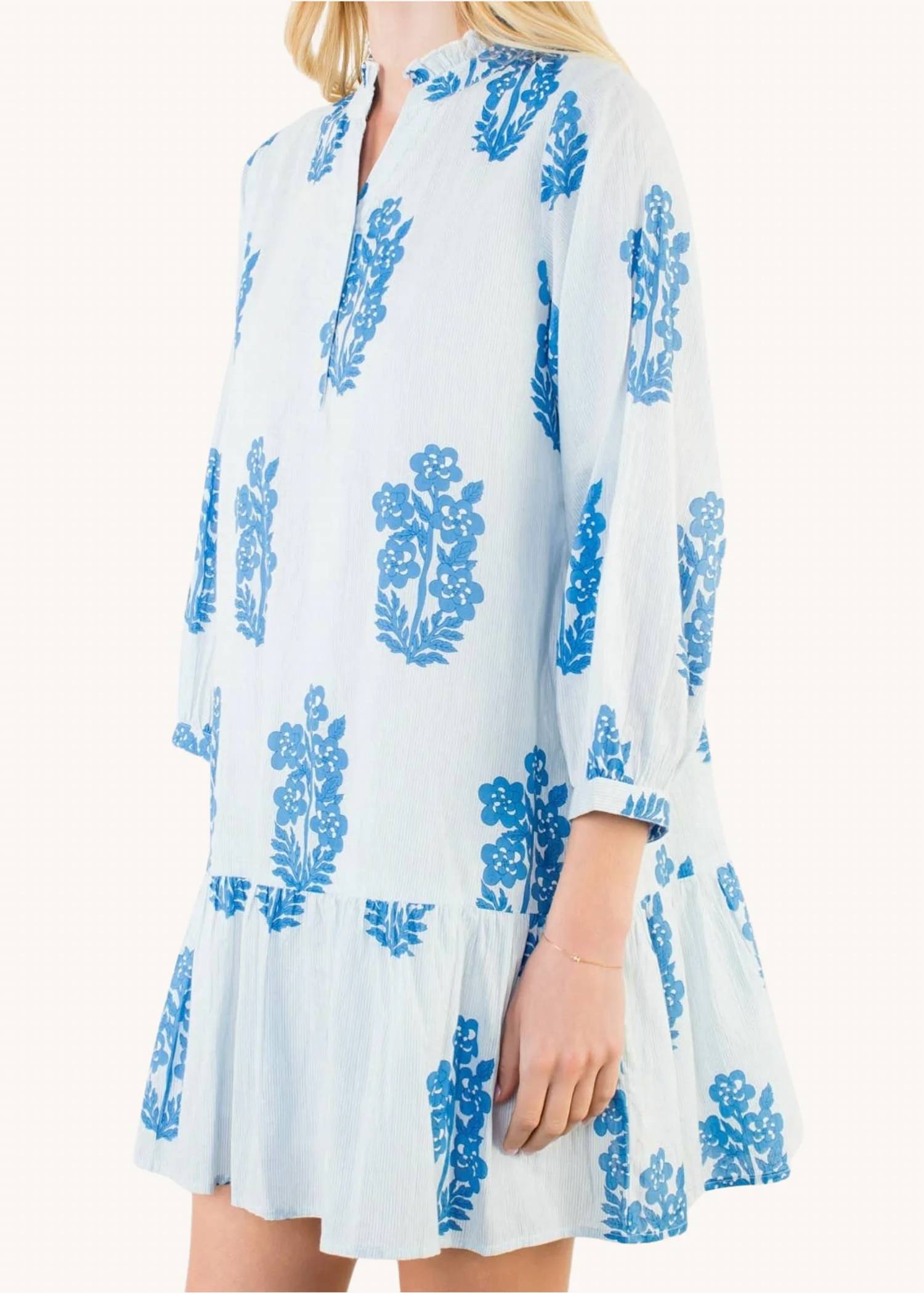 Thml - Blockprint Cotton Tiered Dress