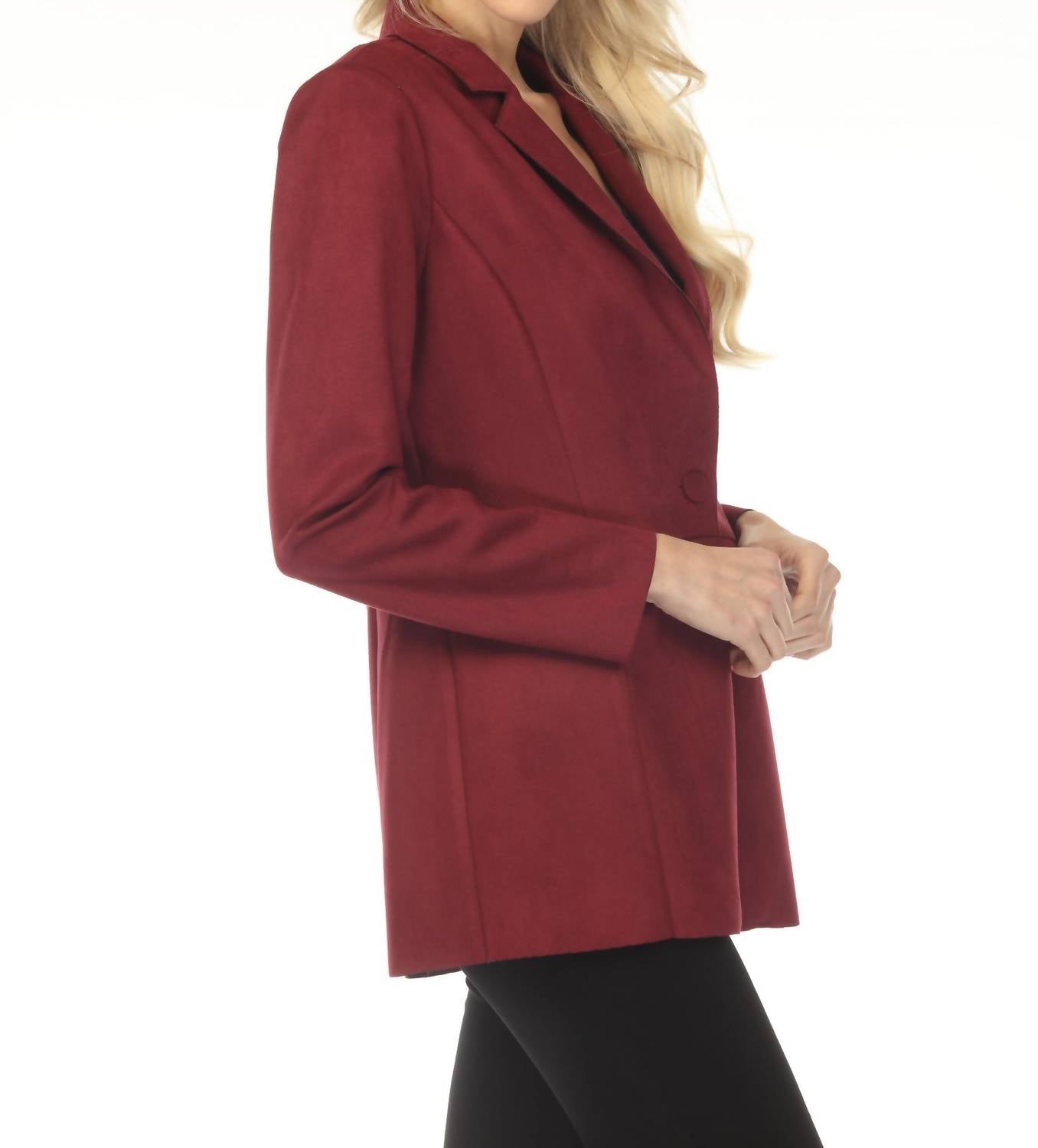Joseph Ribkoff - Scuba Suede Blazer Jacket